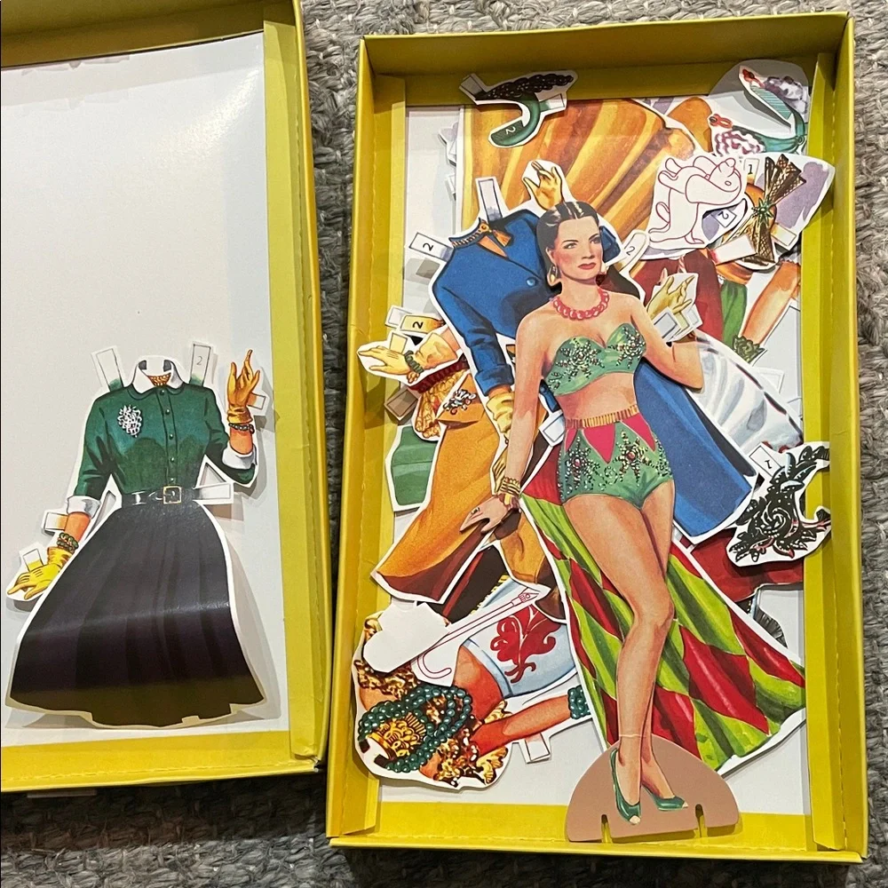 Retro Paper Dolls Party Set